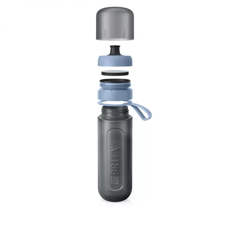 BRITA Active Water Filter Bottle 600 ml Pastel Blue with Filters