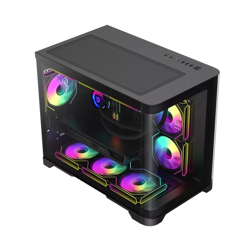 Gamemax Case | HYPE-M BK | Black | Micro | Power supply included No