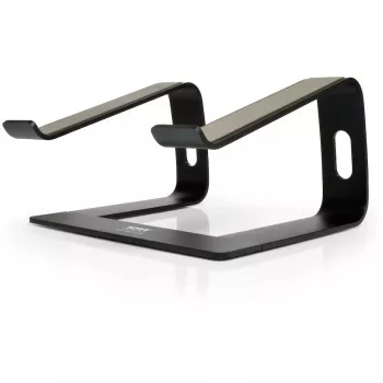 Laptop stand Port Designs 901103 — aluminium and black, supports up to 15.6 inch, width 260 mm, depth 145 mm, height 225 mm