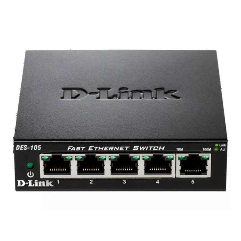D-Link DES-105 Unmanaged L2 Black