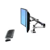 ERGOTRON LX Dual Side-by-Side Arm silver polished aluminium