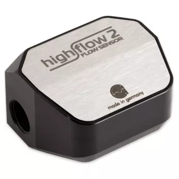Flow Sensor Aqua-Computer Durchflusssensor high flow 2, 2x G1/4 – silver/black