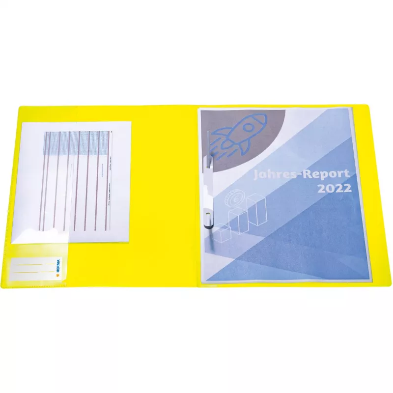 Conventional file folder HERMA 19636 Polypropylene A4 Yellow