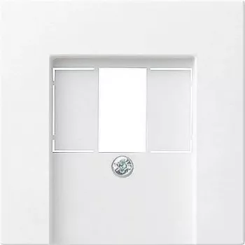 Wall plate / switch cover Gira 027603, white, conventional design, single-piece