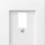 Wall plate / switch cover Gira 027603, white, conventional design, single-piece