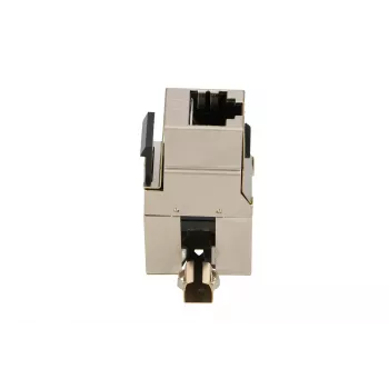 Keystone jack Extralink CAT6 STP RJ45, female, steel color, 1 pc