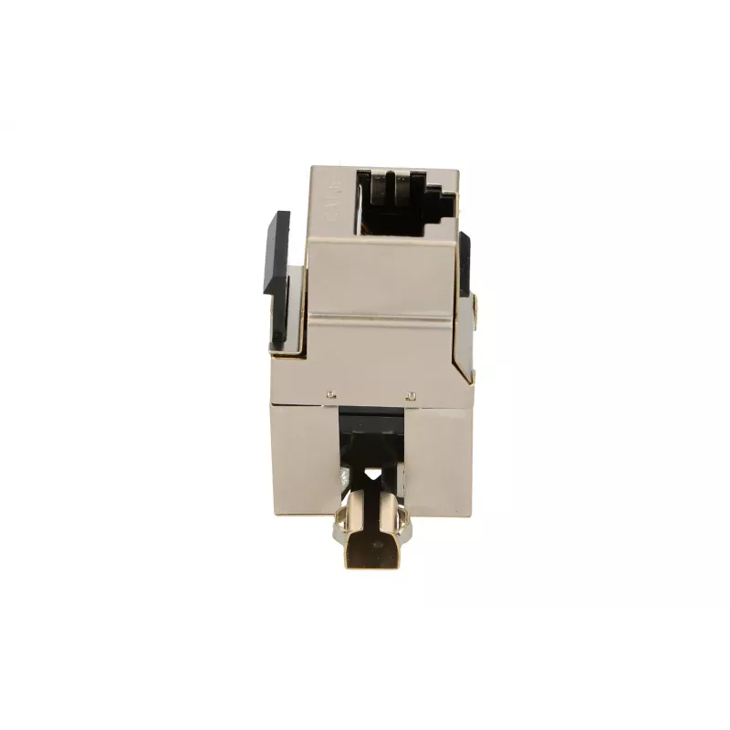 Keystone jack Extralink CAT6 STP RJ45, female, steel color, 1 pc