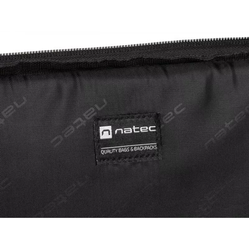 Briefcase NATEC Goa for 39.6 cm (15.6 inch) laptops, polyester, 1 chamber, shoulder strap, black