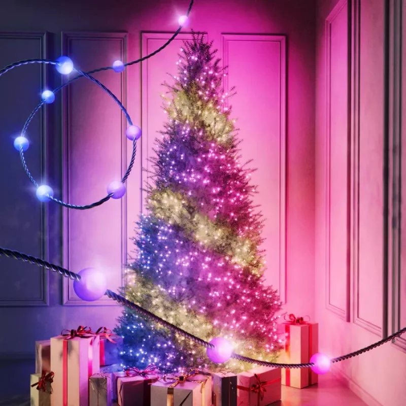 Twinkly Candies LED Christmas tree lights TWKP100RGB-T 6 m 100 pearl-shaped lights