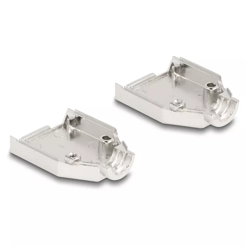 Cable boot DELOCK D-Sub Housing 9‑pin (male/female) silver plastic, 31×46×16 mm