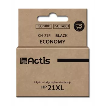 Ink cartridge ACTIS KH-21R compatible for HP 21XL C9351A — black, pigment ink 20 ml, high (XL) yield, single pack
