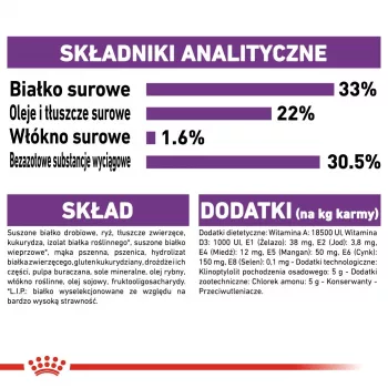 Dry Cat Food Royal Canin Sensible 33 4 kg — Adult, Poultry & Rice, Protein 33%, Fat 22%