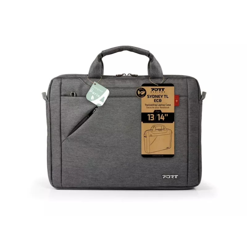 PORT DESIGNS | Sydney ECO | Fits up to size 13-14 inch | Laptop case | Grey | Shoulder strap