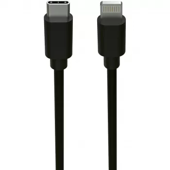 Mobile phone cable Ansmann 1700-0106 Black USB C Lightning 0.12 m