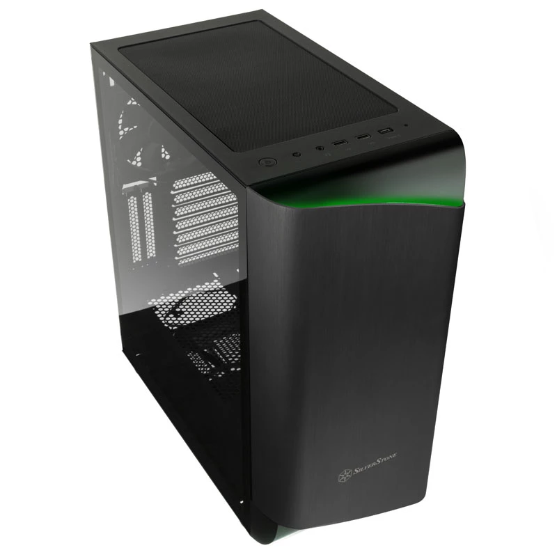 SilverStone Seta A1 Midi-Tower, Tempered Glass - black