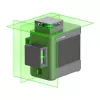 Green Cross Line Laser HOTO QWFGJ002 — max range 30 m, indoor alignment tool