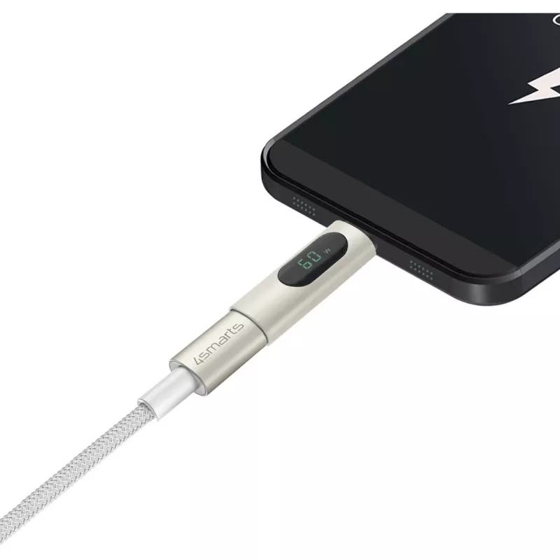 4smarts USB-C to USB-C Cable PremiumCord 100W 3m White - 3 m - USB C - USB C - USB 2.0 - 0,48 Gbit/s - White