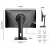 JAPANNEXT 4K UHD Monitor 60,45cm (23,8) 3840x2160 Pixel,IPS Panel, 8 ms, 60 Hz, AMD FreeSync, HDMI, DisplayPort (JN-IPS2380UHDR-C65W-HSP)