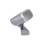 Instrument microphone Omnitronic 13030902 — wired XLR-3, 50–15000 Hz, -55 dB sensitivity, silver, DC powered