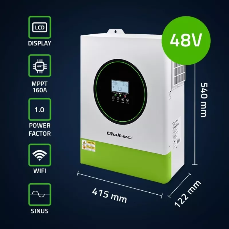 Qoltec hybrid solar inverter Off-Grid 11000W