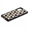 Protective case iKins for Samsung Galaxy S20+ — black pyramid design