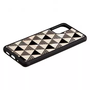 Protective case iKins for Samsung Galaxy S20+ — black pyramid design