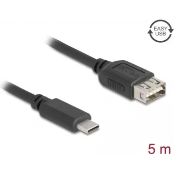 USB cable DELOCK 81539 USB Type-C to USB Type-A, 5 m length