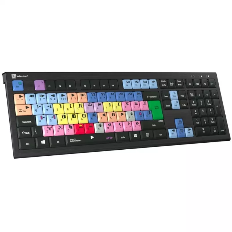 Logickeyboard Avid Media Composer ASTRA 2 backlit keyboard PC UK (LKB-MCOM4-A2PC-UK)