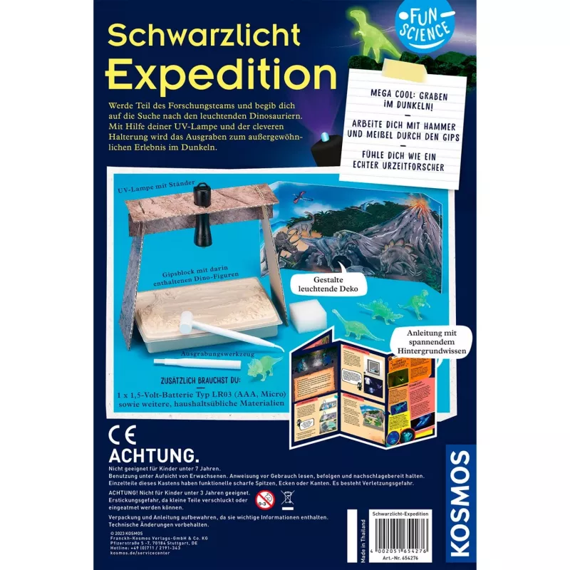 Fun Science blacklicht-Expedition, Experiment Kit