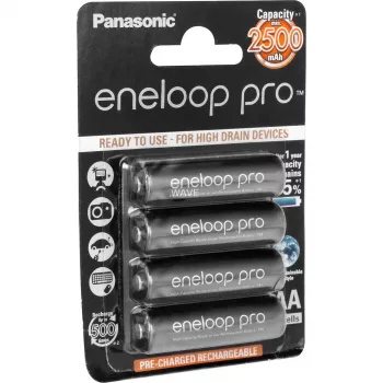 Rechargeable AA battery Panasonic BK-3HCCE/4BE NiMH 1.2 V 4 pcs