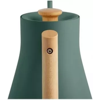 Electric kettle Fellow Stagg EKG PRO 1L, 1200W, green matte, stainless steel, wood handle, adjustable 40–100°C