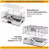 Cage FERPLAST Modular 2 for rabbit and guinea pig 109x72x56 cm, metal, grey, rod spacing 23 mm