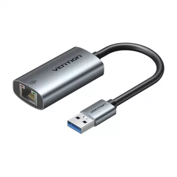 USB to Gigabit Ethernet Adapter Vention CEZ — Wired USB host interface, 1000 Mbit/s, Grey
