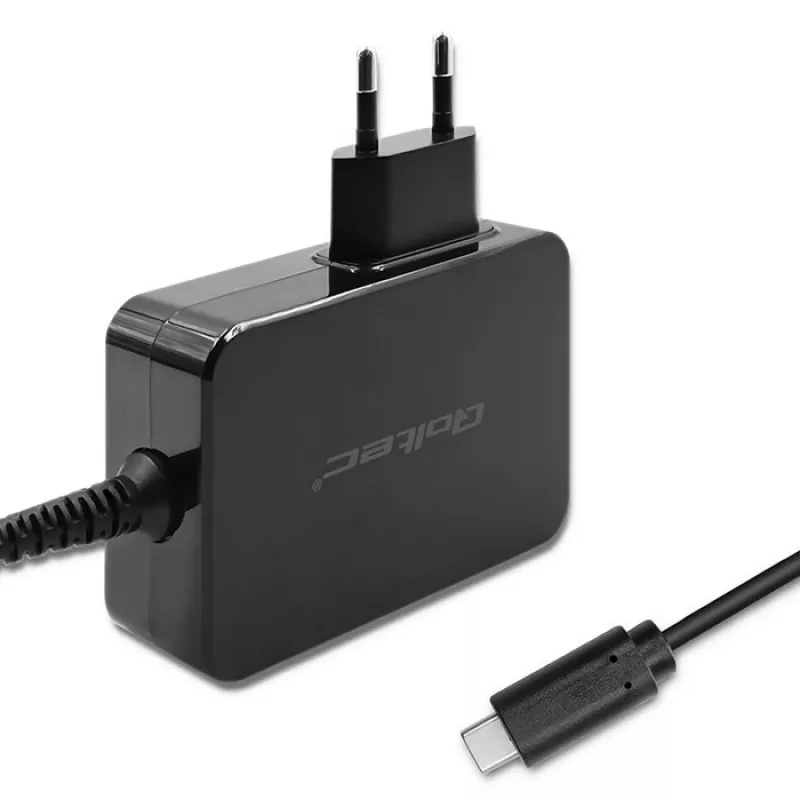 Qoltec PD 120W Turbo Fast Charger | 5-28V | 3-4.5A | USB-C | Black