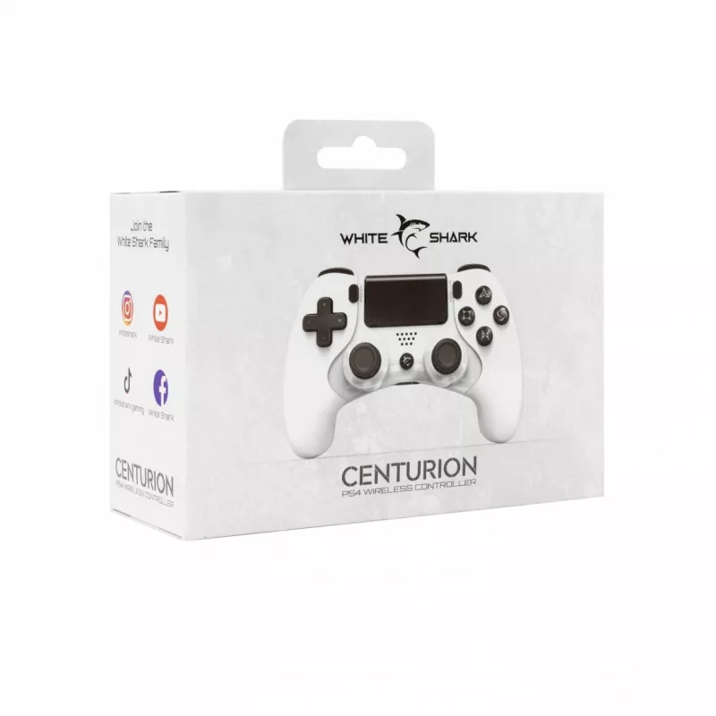 Gamepad White Shark CENTURION Black White Bluetooth PlayStation 4 3