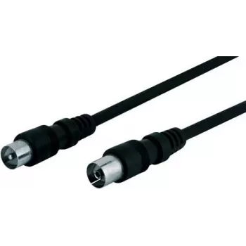 Wentronic Goobay Antenna Connection Cable, Black, 20 m - IEC/Coax Plug IEC/Koax-Socket (50913)
