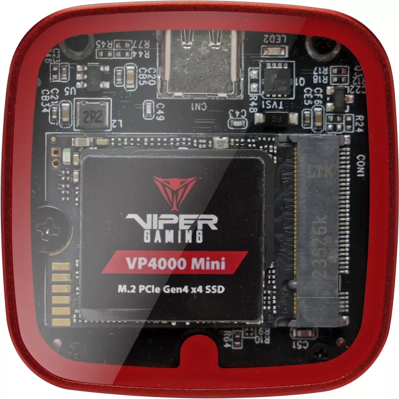 External M.2 NVMe Enclosure PATRIOT EV330U31CK for 2230 SSD, USB Type-C 3.2 Gen2 10Gbps