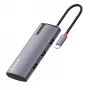 USB-C hub Tellur TLL321061 with PD 3.0 100W, HDMI output and 3× USB 3.0 ports