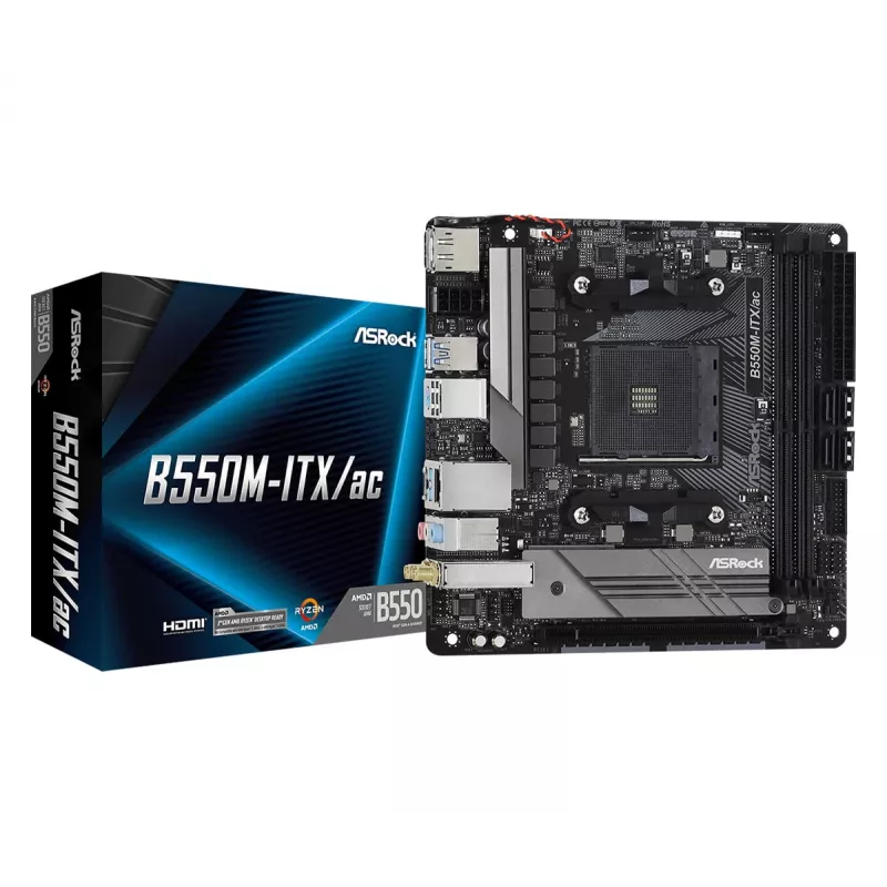 Motherboard ASRock B550M-ITX/ac AMD B550 Socket AM4 mini ITX