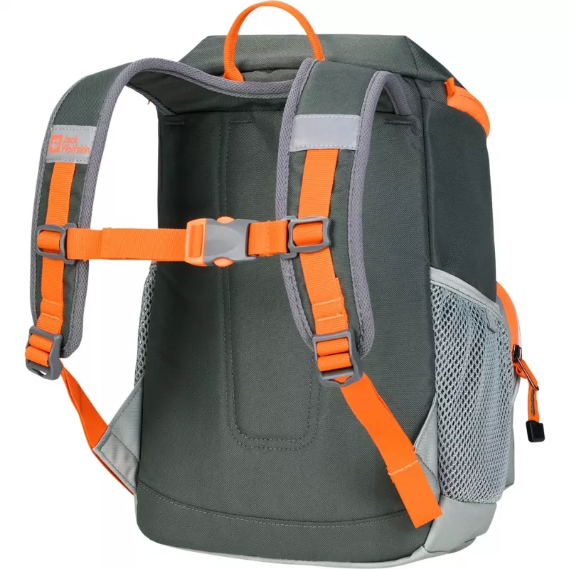 Jack Wolfskin Erlebnis Pack Backpack - Green/Orange, 11 L