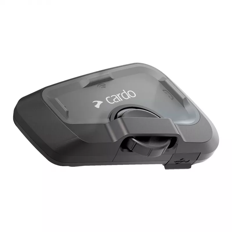 Motorcycle intercom Cardo FRC4X003 — 4 channels, range 1200 m, talk 13 h, Black
