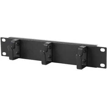 Cable management panel LOGON RA10110BL Black Metal 10 inch