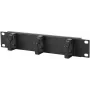 Cable management panel LOGON RA10110BL Black Metal 10 inch