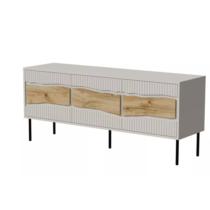Cama INSERTO 3D TV cabinet 143.5x40x61.5 cashmere + LED