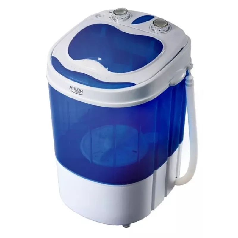 Adler | AD 8051 | Washing machine | Energy efficiency class | Top loading | Washing capacity 3 kg | Unspecified RPM | Depth 37 cm | Width 38 cm | White/Blue
