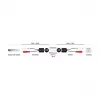 DeLOCK 87857 audio cable 2 x RCA RJ-45 Black Red White