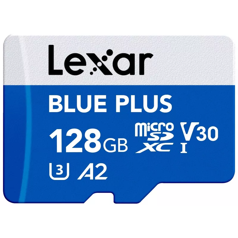 MicroSDXC memory card Lexar BLUE PLUS 128 GB UHS‑I U3 V30 170 MB/s