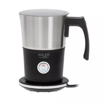 Automatic milk frother Adler AD 4497 — stainless steel, 600W, froth 120 ml / warm 300 ml, hot & cold