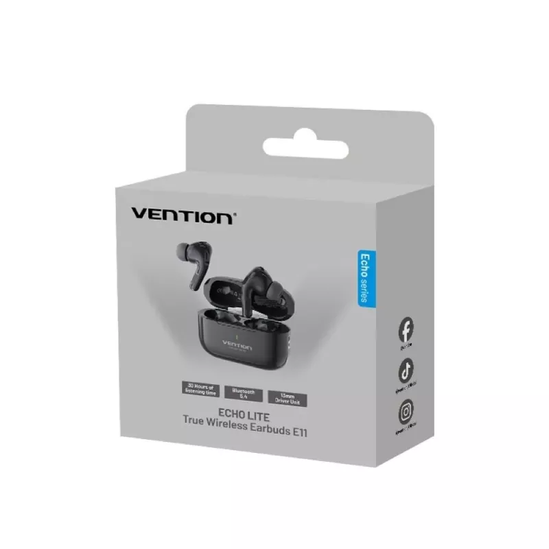 ECHO LITE E11 BT 5.4 BLACK wireless headphones