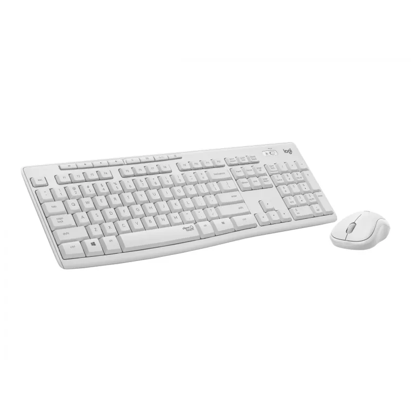 Logitech MK295 Silent - Keyboard-and-Mouse-Set - Wireless - 2.4 GHz - Italian - Off White